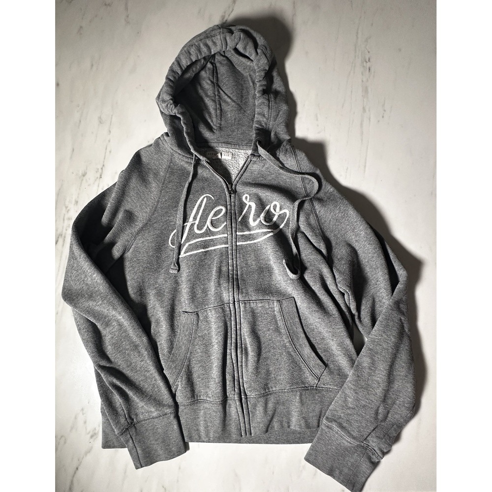 Aeropostale - Women's Gray Zip-up Hoodie - Large